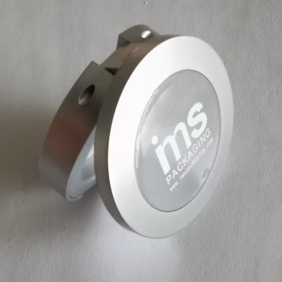 Récipient compact individuel rond en plastique pour fard à joues